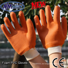 NMSAFETY neue Design chemische Beständigkeit Schaum PVC-Industrie-Handschuhe